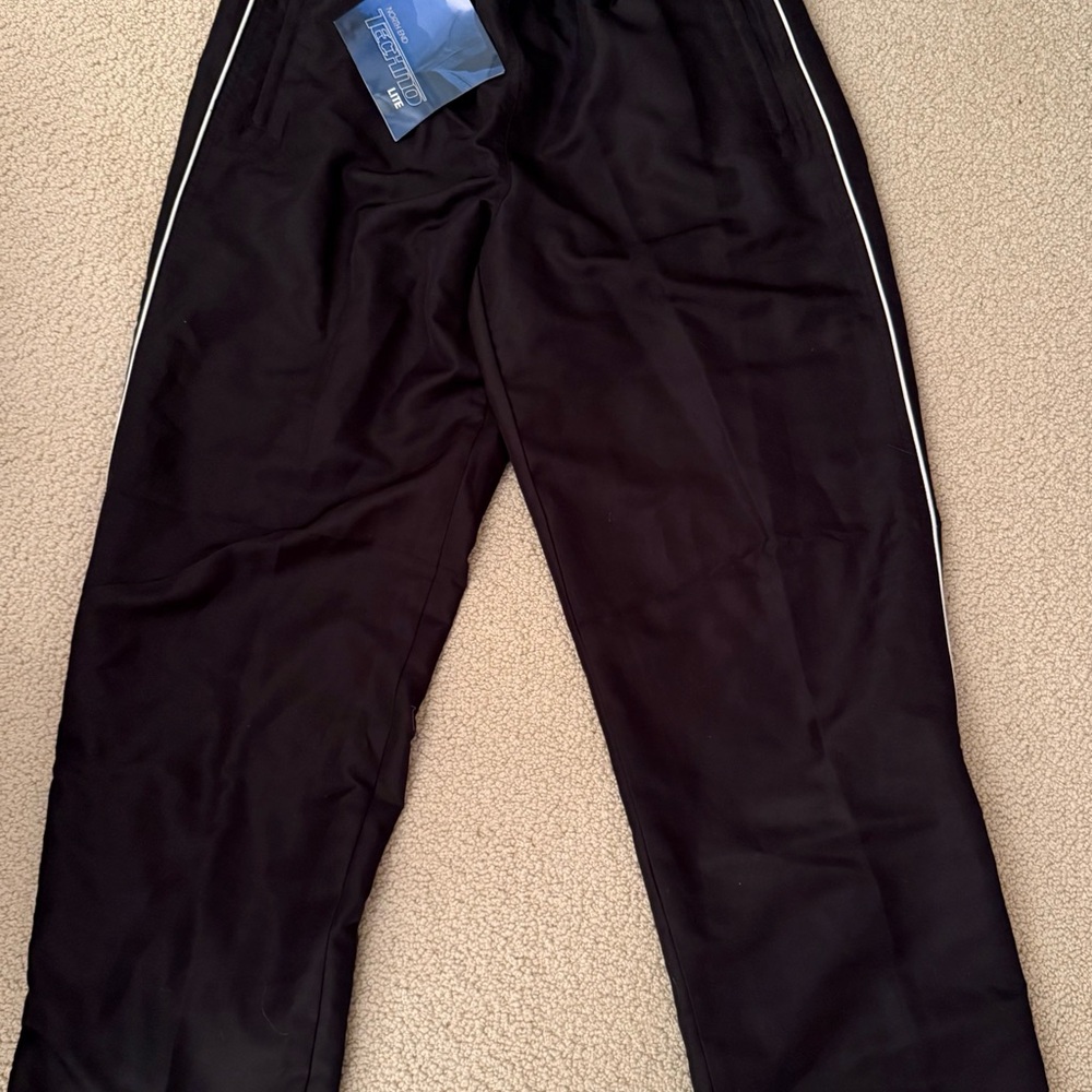 Black Casual Pants with Smooth Finish